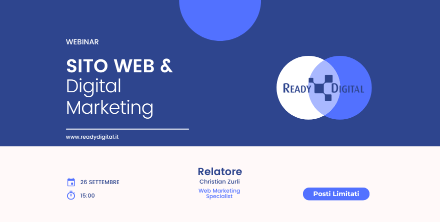 Sito Web e Digital Marketing: soluzioni strategiche per il futuro delle aziende | Webinar Live